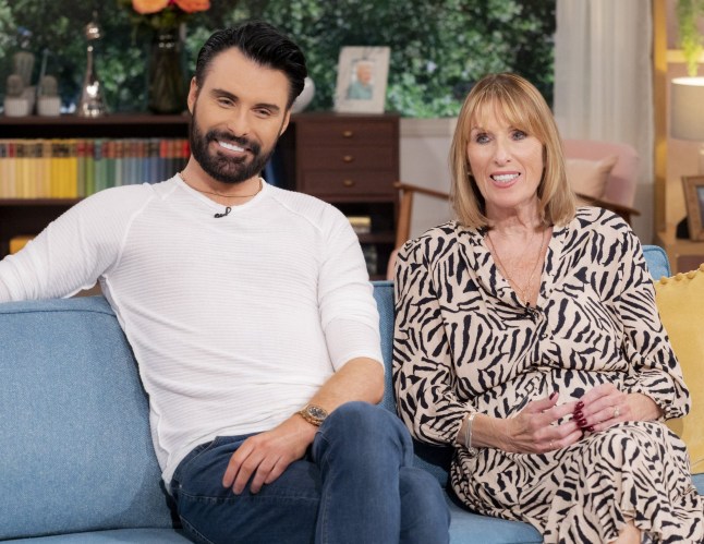 Editorial use only Mandatory Credit: Photo by Ken McKay/ITV/Shutterstock (12979854ap) Rylan Clark, Linda Clark 'This Morning' TV show, London, UK - 10 Jun 2022