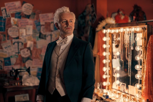 No Merchandising. Editorial Use Only. No Book Cover Usage. Mandatory Credit: Photo by Amazon/Everett/REX/Shutterstock (14213864ad) GOOD OMENS, Michael Sheen, 'Chapter 4: The Hitchhiker featuring the minisode Nazi Zombie Flesheaters', (Season 2, ep. 204, aired July 28, 2023), ph: Robert Wilson / ?Amazon / Courtesy Everett Collection Everett Collection - 28 Jul 2023