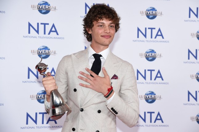 Mandatory Credit: Photo by Ash Knotek/REX/Shutterstock for NTA (14076326cx) Rising Star - Bobby Brazier (Freddie Slater, EastEnders) 28th National Television Awards, Press Room, The O2, London, UK - 05 Sep 2023