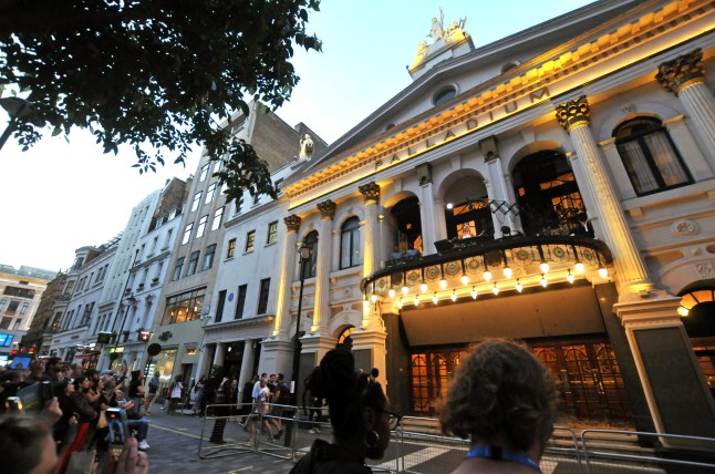 Picture shows:Rachel Zegler starring as Evita is seen singing on the balcony at the London Palladium Theatre on Saturday night at the start of the 12 week limited season show. Picture Kerry Davies 14/06/2025