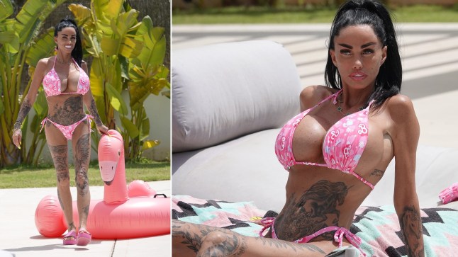 BGUK_3271429 - *PREMIUM-EXCLUSIVE* Spain, SPAIN - MUST CALL FOR FEES - - Katie Price shows off her new figure in a pink Barbie bikini since her weight loss and her new bum job Pictured: Katie Price BACKGRID UK 14 JUNE 2025 UK: +44 208 344 2007 / uksales@backgrid.com USA: +1 310 798 9111 / usasales@backgrid.com *Pictures Containing Children Please Pixelate Face Prior To Publication*