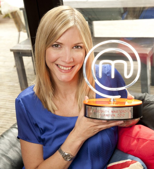 Celebrity Masterchef Winner from 2010, actrsses Lisa Faulkner
