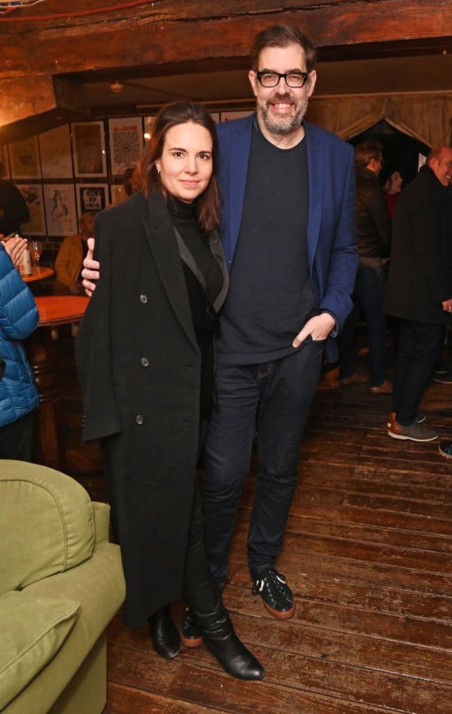 LONDON, ENGLAND - JANUARY 18: Ingrid Oliver and Richard Osman attend the press night performance of "Alex Edelman: Just For Us" at The Menier Chocolate Factory on January 18, 2023 in London, England. (Photo by David M. Benett/Alan Chapman/Dave Benett/Getty Images)