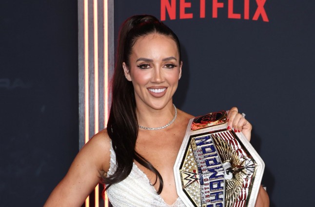 Chelsea Green attends the Los Angeles Netflix premiere of WWE Monday Night Raw with the Women's United States Championship