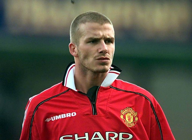 David Beckham with a buzzcut