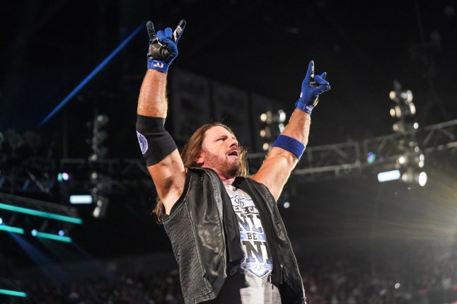 PHOENIX, ARIZONA - JUNE 9: AJ Styles enters the ring during Monday Night RAW at PHX Arena on June 9, 2025 in Phoenix, Arizona. (Photo by Rich Freeda/WWE via Getty Images)