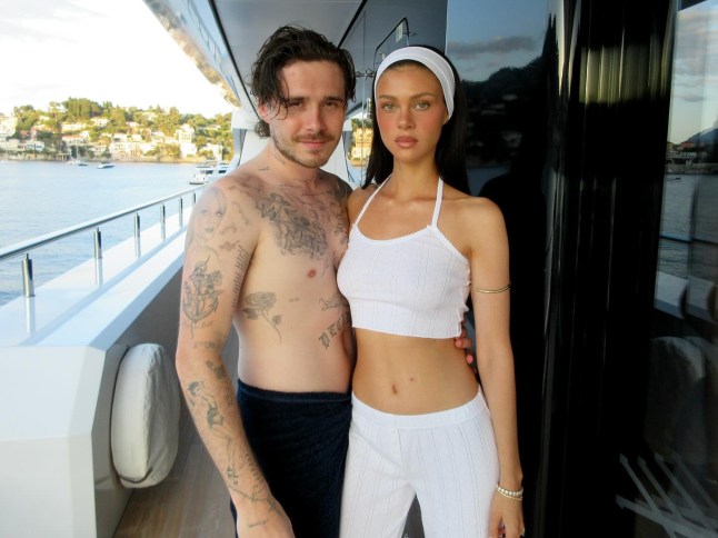 Picture posted to Instagram by Brooklyn Beckham. My sexy little mermaid xx love you @nicolaannepeltzbeckham 9th July 2025.