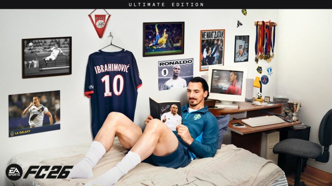 Zlatan Ibrahimović on EA Sports FC 26 cover