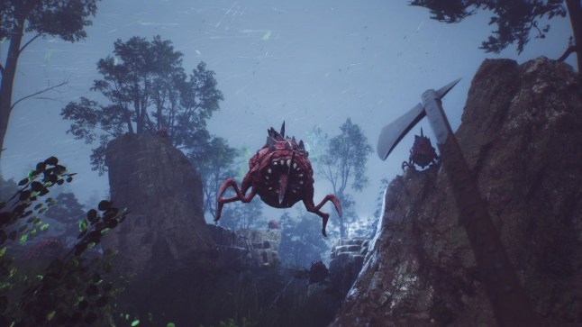 The Wayward Realms floating round monster attacking the player