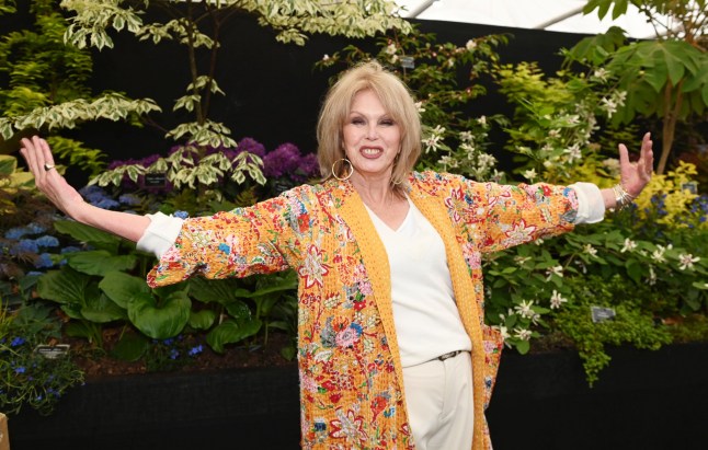 19 May 2025...RHS Chelsea Flower Show 2025 - VIP & press preview day held at The Royal Hospital, Royal Hospital Road, London...Here: Joanna Lumley. (Photo by Justin Goff Photos/Getty Images)