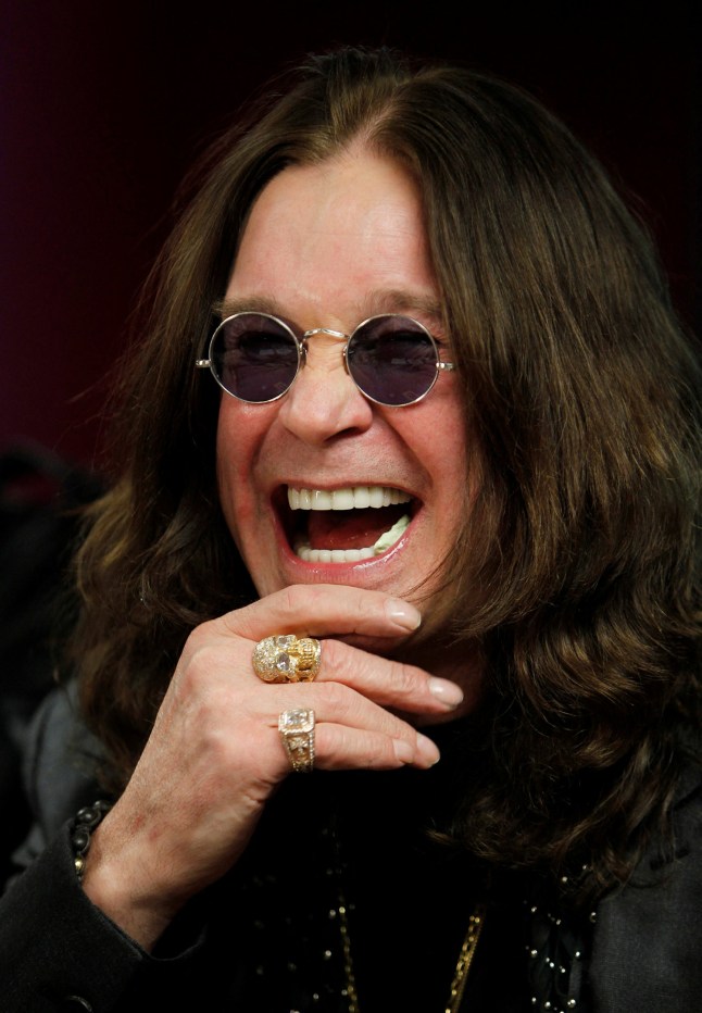 Ozzy Osbourne laughing