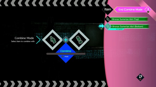No Sleep for Kaname Date combining items menu