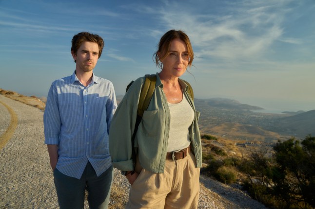 Freddie Highmore and Keeley Hawes in The Assassin
