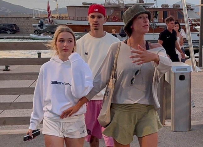 Saint Tropez, FRANCE Star siblings Romeo and Harper Beckham are spotted out and about during their lavish family getaway in Saint Tropez, France. Pictured: Romeo Beckham, Harper Beckham BACKGRID USA 25 JULY 2025 BYLINE MUST READ: Vendetta dailly / BACKGRID USA: +1 310 798 9111 / usasales@backgrid.com UK: +44 208 344 2007 / uksales@backgrid.com *UK Clients - Pictures Containing Children Please Pixelate Face Prior To Publication*