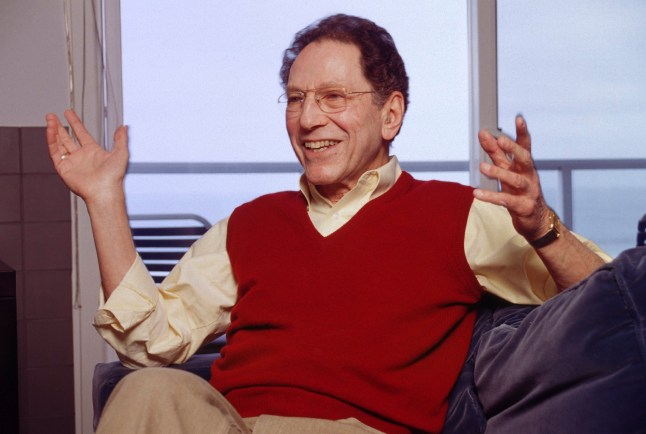 Portrait of singer-songwriter Tom Lehrer, during a rare interview at his home near Santa Cruz, California, USA in early 2000. (Photo by Anthony Pidgeon/Redferns)