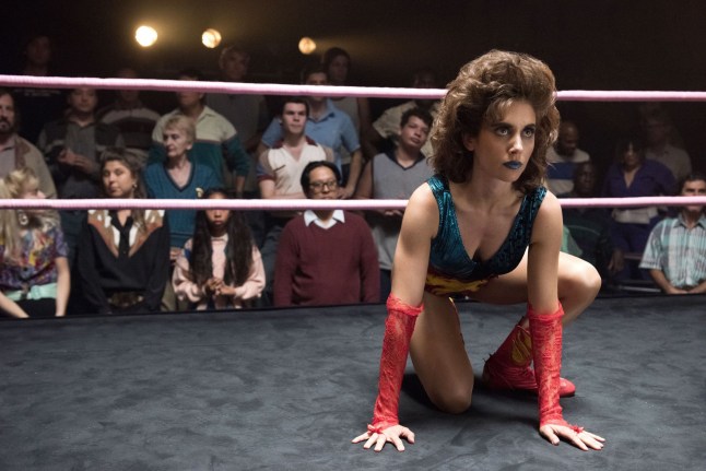 Television programme : "Glow" (Season 1) TV Series - 2017 Alison Brie No Merchandising. Editorial Use Only. No Book Cover Usage Mandatory Credit: Photo by Erica Parise/Netflix/Kobal/REX/Shutterstock (8965254ah)