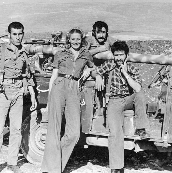 Vanessa Redgrave With Members of the Palestine Liberation Organization