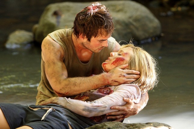TELEVISION PROGRAMME Lost Series 1 Episode 13 "Hearts and Minds" starring Ian Somerhalder as Boone and Maggie Grace as Shannon. Tx:30/10/2005 06:30 This picture may be used solely for Channel 4 programme publicity purposes in connection with the current broadcast of the programme(s) featured in the national and local press and listings. Not to be reproduced or redistributed for any use or in any medium not set out above (including the internet or other electronic form) without the prior written consent of Channel 4 Picture Publicity 020 7306 8685