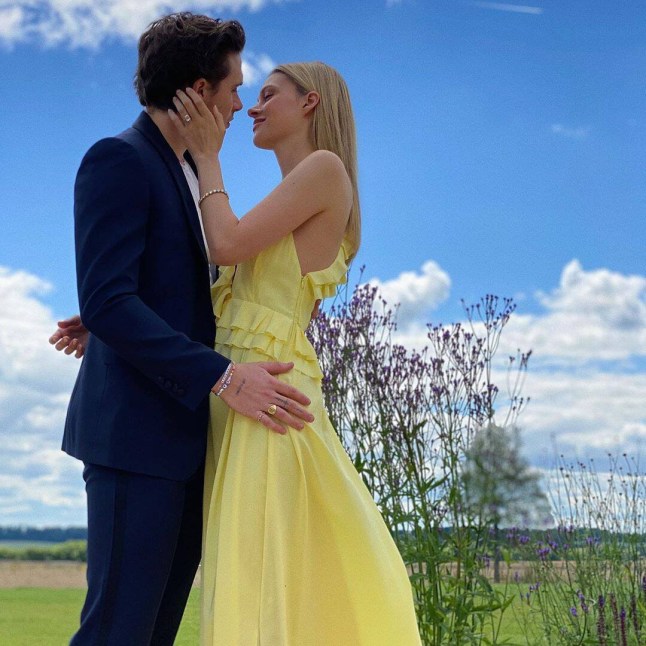 Image posted on Instagram announcing engagement of Brooklyn Beckham and Nicola Peltz
