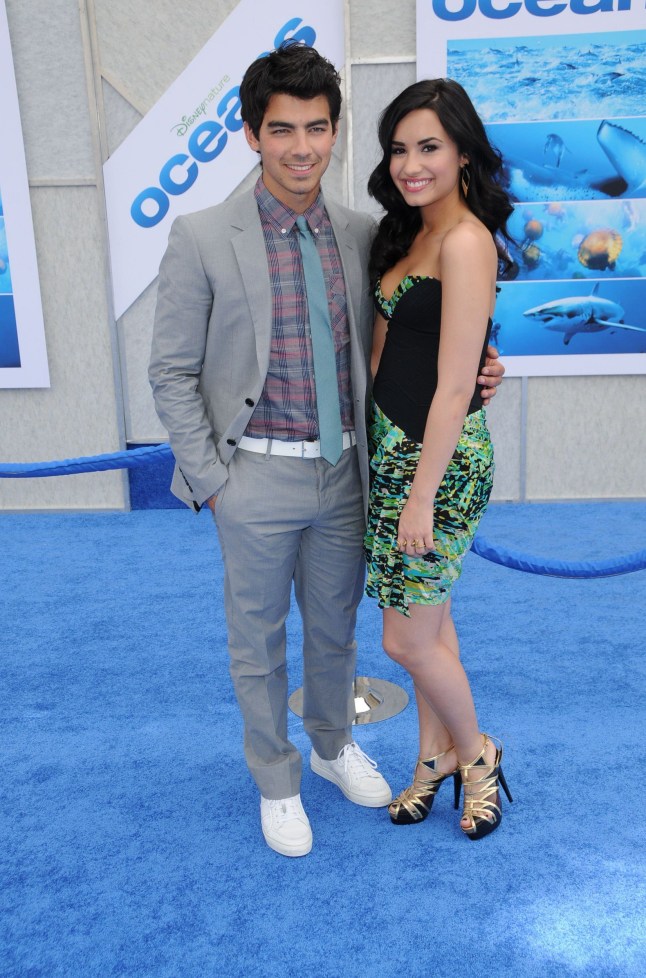 Mandatory Credit: Photo by Jim Smeal/BEI/Shutterstock (1170371d) Joe Jonas and Demi Lovato 'Oceans' Film Premiere, Los Angeles, America - 17 Apr 2010