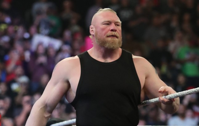 PHOENIX, ARIZONA - MARCH 27: Brock Lesnar enters the ring for WWE WrestleMania RAW at the Footprint Center on March 27, 2023 in Phoenix, Arizona, United States. (Photo by Alejandro Salazar/PX Images/Icon Sportswire via Getty Images)