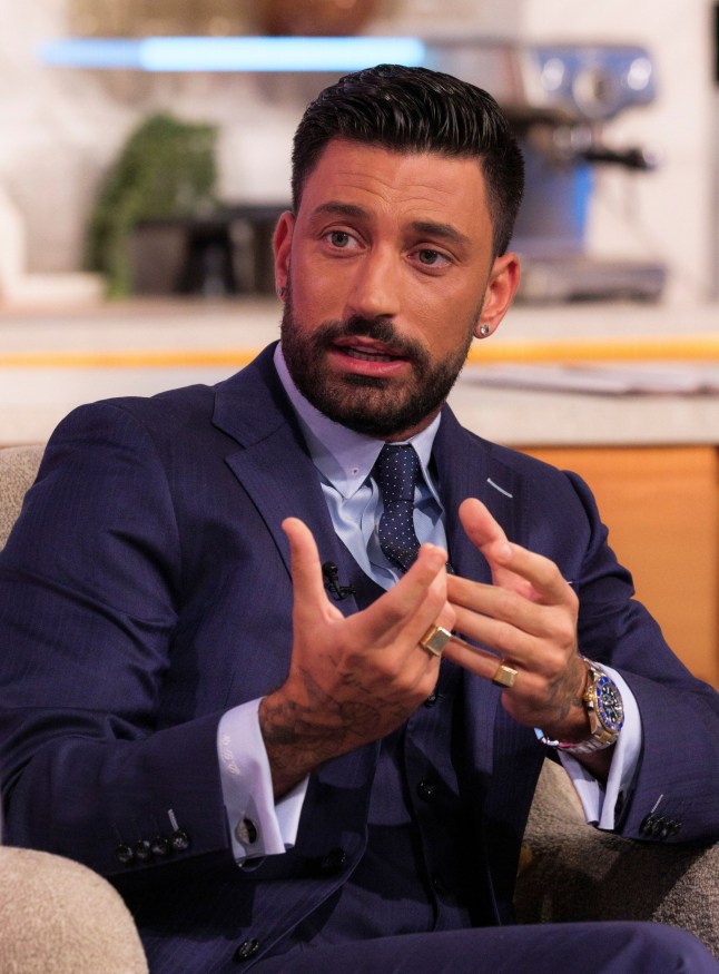 Editorial use only Mandatory Credit: Photo by Ken McKay/ITV/REX/Shutterstock (14804219ao) Giovanni Pernice 'Lorraine' TV show, London, UK - 22 Oct 2024