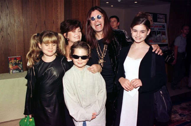 File photo dated 21/08/97 of Ozzy Osbourne, wife Sharon and children Kelly, Jack and Aimee at the Kerrang Awards 1997 in London, as the Black Sabbath frontman Ozzy Osbourne has died at the age of 76. Issue date: Tuesday July 22, 2025. PA Photo. Photo credit should read: Neil Munns/PA Wire