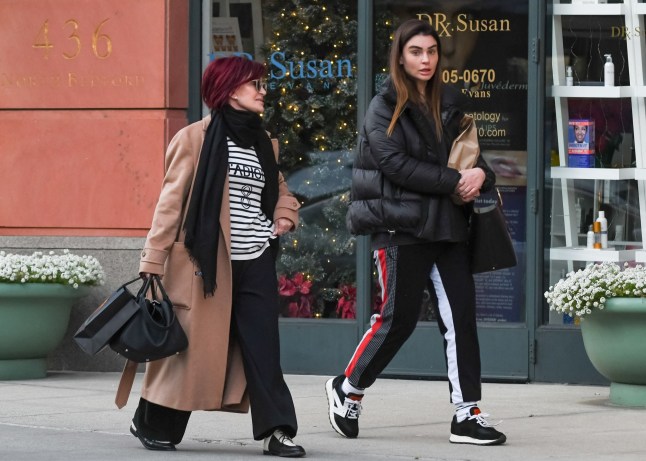 LOS ANGELES, CA - JANUARY 08: Sharon Osbourne and her daughter, Aimee are seen on January 08, 2020 in Los Angeles, California. (Photo by BG002/Bauer-Griffin/GC Images)