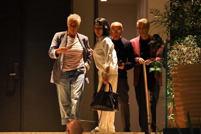 BGUK_3312137 - *PREMIUM-EXCLUSIVE* Los Angeles, CA MUST CALL FOR PRICING BEFORE USAGE - STRICTLY NOT AVAILABLE FOR ONLINE USAGE UNTIL 18:50 PM UK TIME ON 02/08/2025 - Matty Healy and his girlfriend, Gabriella Bechtel, were seen leaving a romantic dinner at Stella restaurant. Matty took some time to smoke a cigarette outside with his mother, sitting on the sidewalk, and his mother started crying. Recently, his mother said that she didn't want to be the mother-in-law of his ex-girlfriend, Taylor Swift Pictured: Denise Welch BACKGRID UK 1 AUGUST 2025 BYLINE MUST READ: The Hollywood JR / BACKGRID UK: +44 208 344 2007 / uksales@backgrid.com USA: +1 310 798 9111 / usasales@backgrid.com *Pictures Containing Children Please Pixelate Face Prior To Publication*
