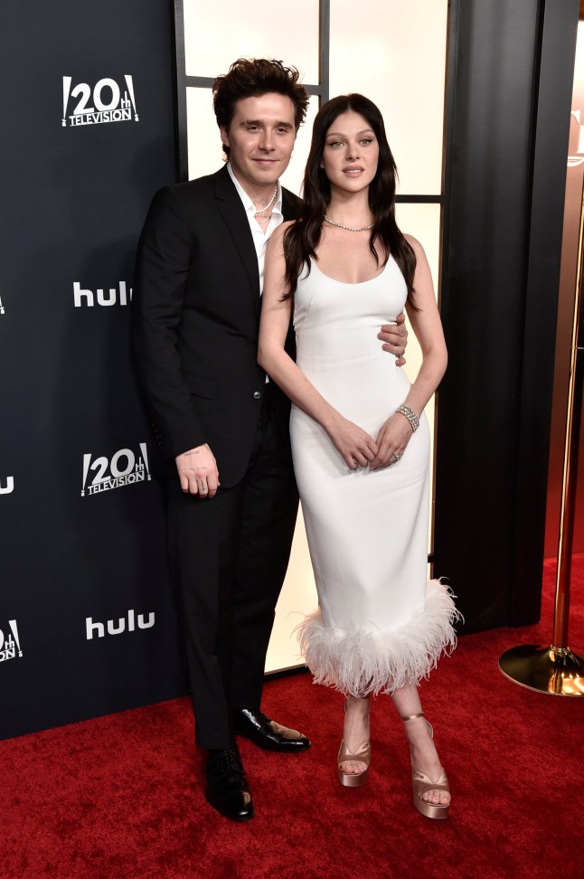 WEST HOLLYWOOD, CALIFORNIA - NOVEMBER 15: (L-R) Brooklyn Beckham and Nicola Peltz attend the Los Angeles premiere of Hulu's "Welcome to Chippendales" at Pacific Design Center on November 15, 2022 in West Hollywood, California. (Photo by Rodin Eckenroth/Getty Images)