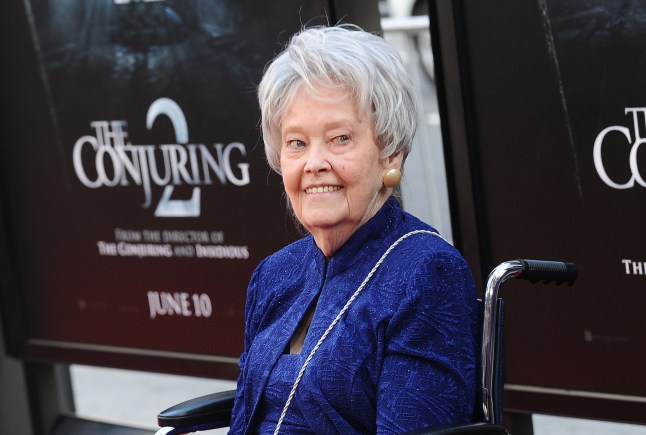 HOLLYWOOD, CA - JUNE 07: Author/paranormal investigator Lorraine Warren attends the premiere of "The Conjuring 2" at the 2016 Los Angeles Film Festival at TCL Chinese Theatre IMAX on June 7, 2016 in Hollywood, California. (Photo by Jason LaVeris/FilmMagic)