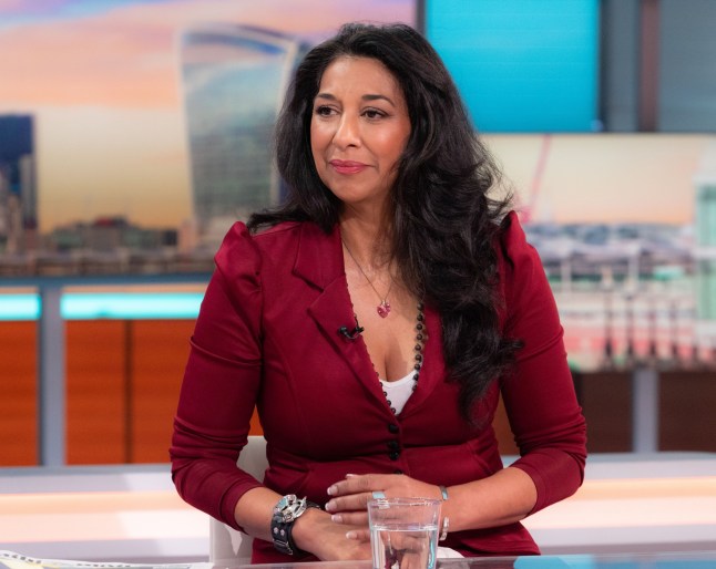 Editorial use only Mandatory Credit: Photo by Ken McKay/ITV/Shutterstock (15426520a) Sarah Shafi 'Good Morning Britain' TV show, London, UK - 04 Aug 2025