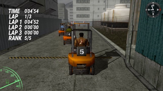 Shenmue forklift truck race