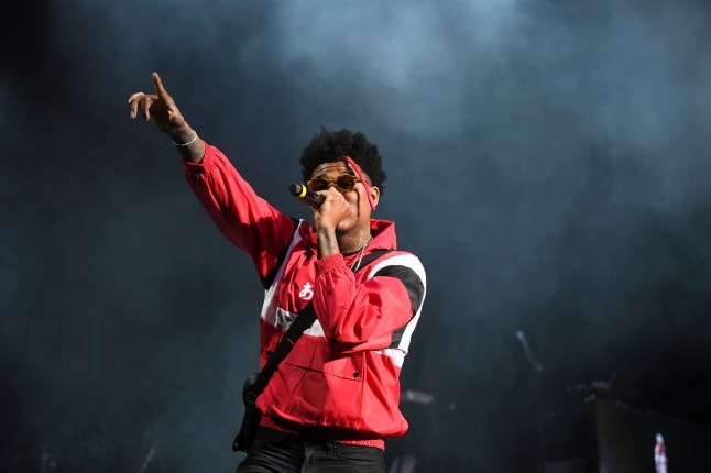 ATLANTA, GEORGIA - APRIL 05: Rapper T-Hood performs onstage at State Farm Arena on April 05, 2019 in Atlanta, Georgia. (Photo by Paras Griffin/Getty Images)
