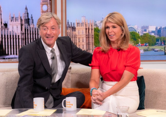 Editorial use only Mandatory Credit: Photo by Ken McKay/ITV/Shutterstock (15436367m) Richard Madeley, Kate Garraway 'Good Morning Britain' TV show, London, UK - 11 Aug 2025